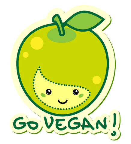 Go Vegan Cartoon