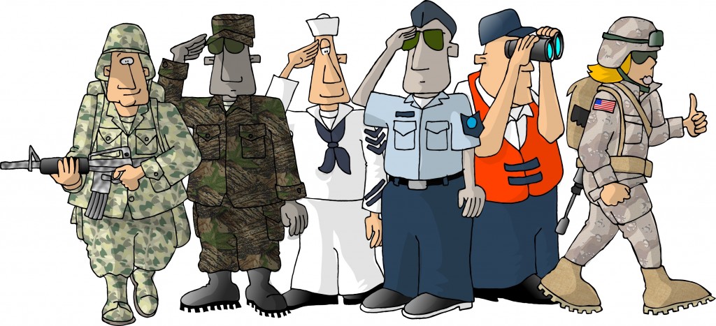 All Military Branches Cartoon